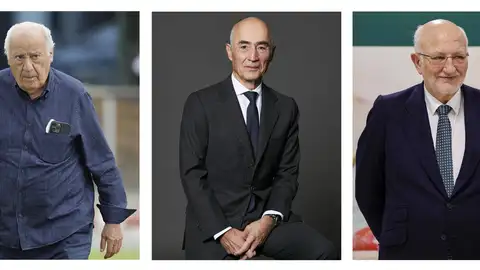 Amancio Ortega, Rafael del Pino y Juan Roig Amancio Ortega, Rafael del Pino y Juan Roig