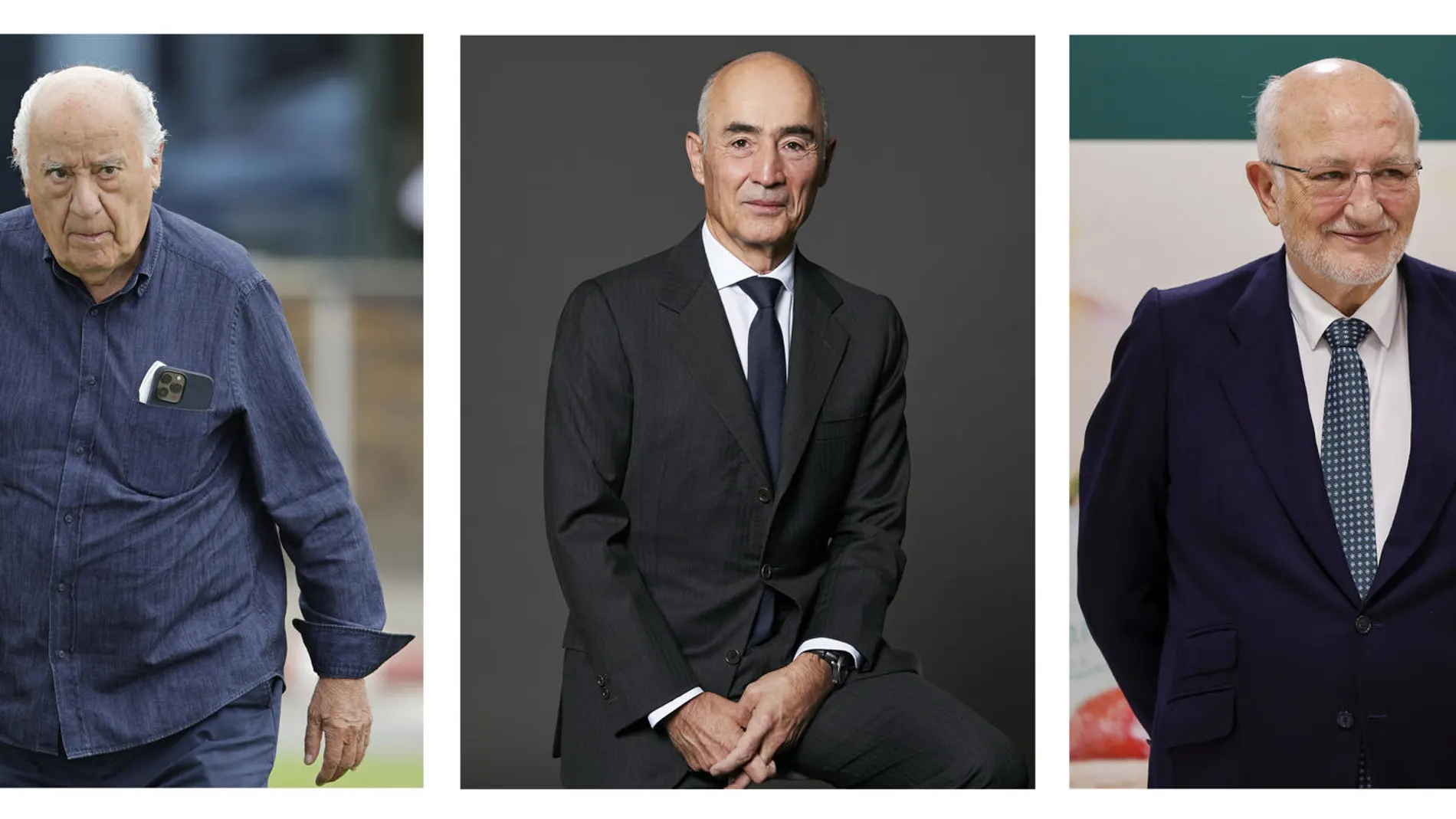 Amancio Ortega, Rafael del Pino y Juan Roig Amancio Ortega, Rafael del Pino y Juan Roig