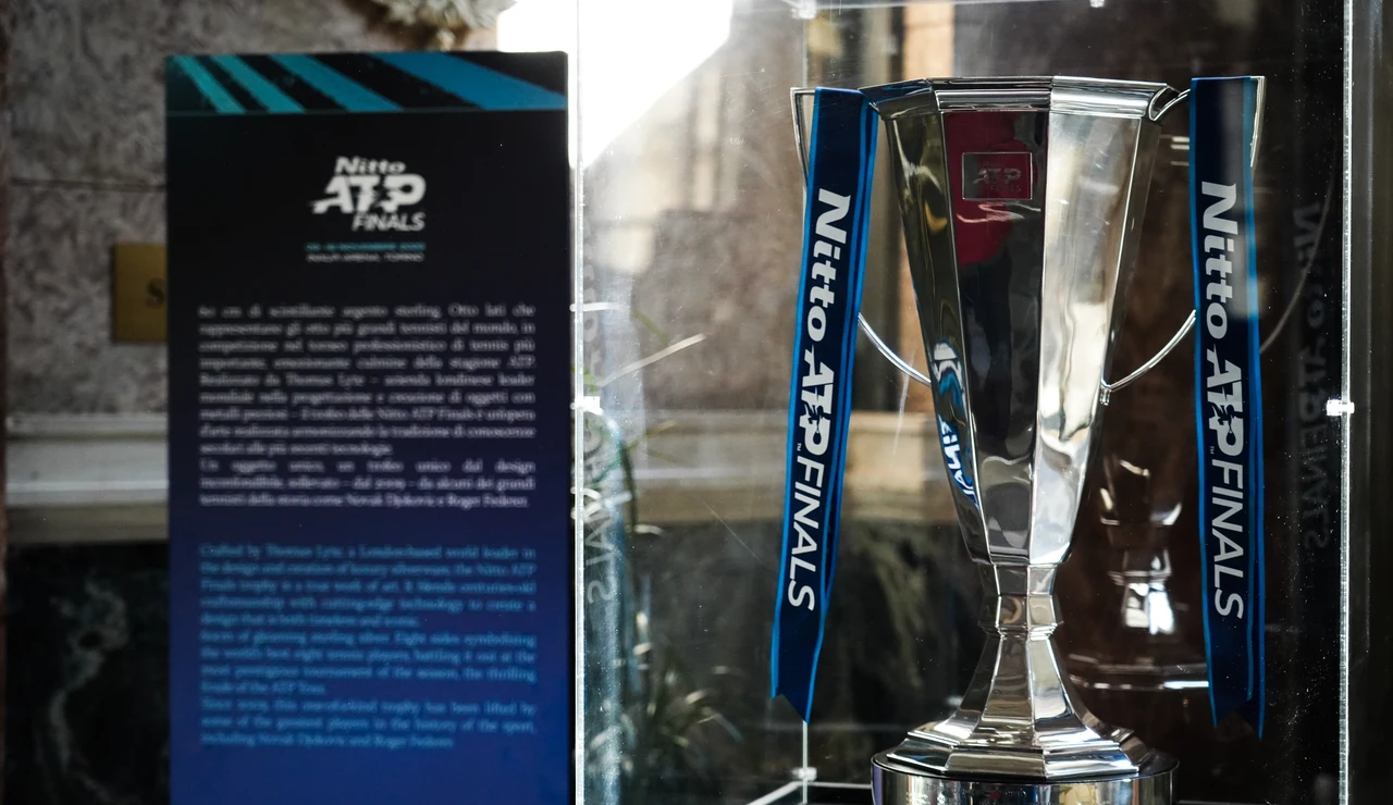 El trofeo de las Nitto ATP Finals en Turín