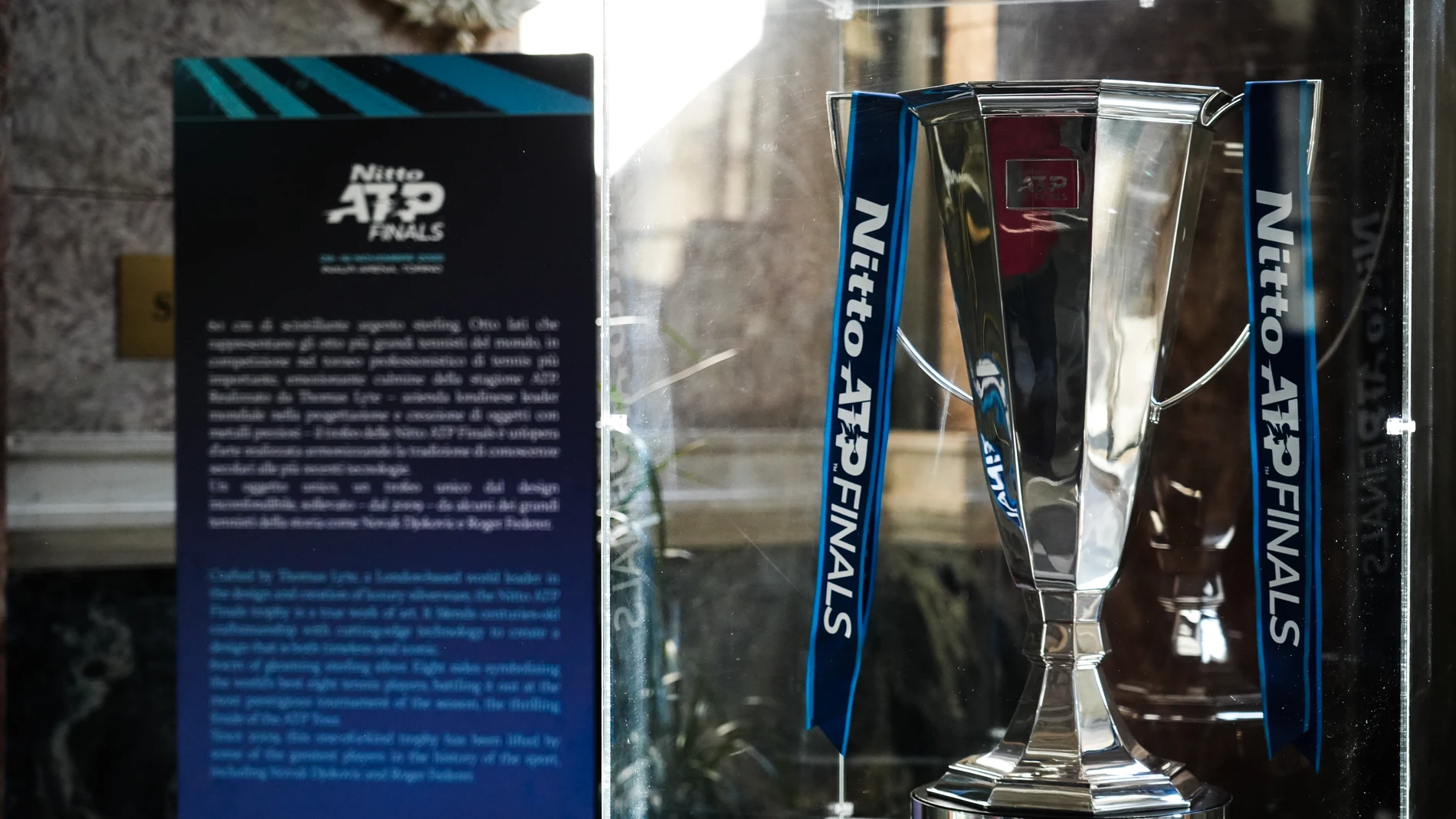 El trofeo de las Nitto ATP Finals en Turín El trofeo de las Nitto ATP Finals en Turín