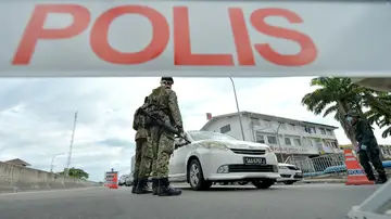 Imagen de archivo de las Fuerzas de Seguridad de Malasia Imagen de archivo de las Fuerzas de Seguridad de Malasia