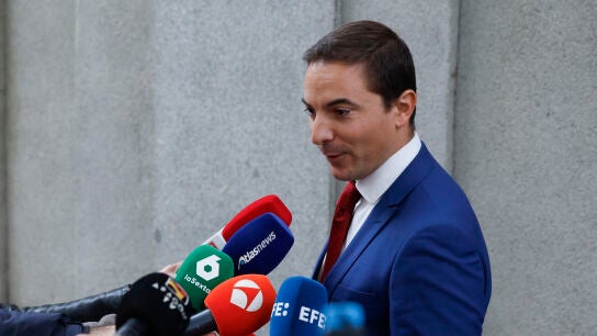 Juan Lobato a su llegada al Supremo