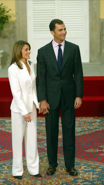 Letizia y Felipe el día de su pedida de mano Letizia y Felipe el día de su pedida de mano