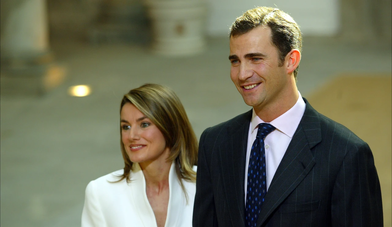 Felipe y Letizia en su pedida de mano