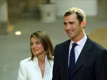 Felipe y Letizia en su pedida de mano Felipe y Letizia en su pedida de mano