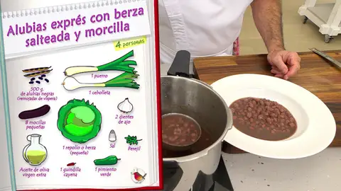 Ingredientes Alubias exprés Ingredientes Alubias exprés