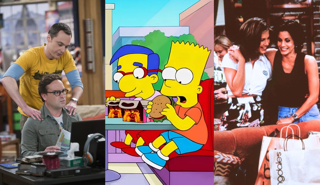 The Big Bang Theory, Los Simpson y Friends