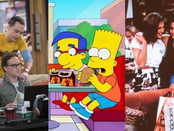 The Big Bang Theory, Los Simpson y Friends