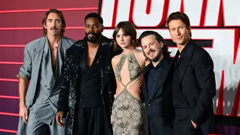 Lee Pace, Colman Domingo, Emilia Jones, Edgar Wright y Glen Powell en la premiere e Londres de The Running Man Lee Pace, Colman Domingo, Emilia Jones, Edgar Wright y Glen Powell en la premiere e Londres de The Running Man