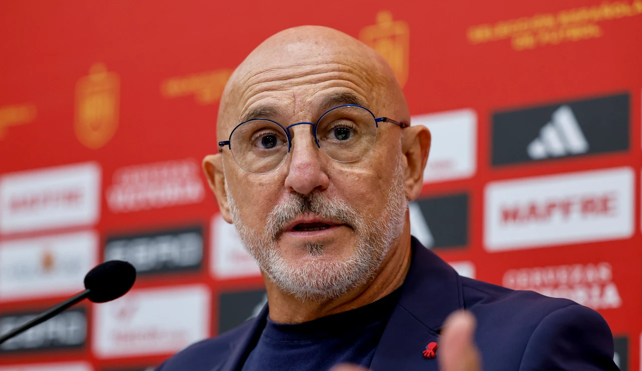 Luis de la Fuente, en rueda de prensa en Las Rozas