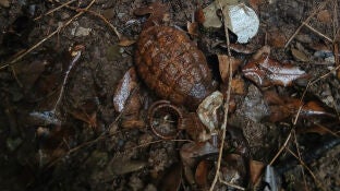 Un grupo de personas buscaban setas y encontraron un explosivo de la Guerra Civil