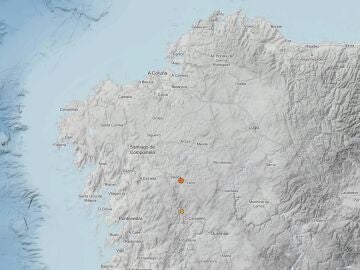 Imagen del seísmo registrado en Silleda 