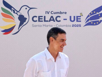 Imagen del presidente del Gobierno, Pedro Sánchez, a su llegada a la IV Cumbre CELAC 