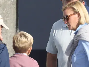 María Zurita, con su hijo y su tío, el rey Juan Carlos María Zurita, con su hijo y su tío, el rey Juan Carlos