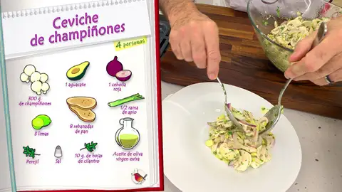 Ingredientes Ceviche de champiñones Ingredientes Ceviche de champiñones