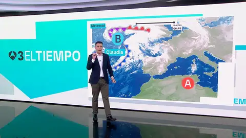 César Gonzalo, borrasca Claudia César Gonzalo, borrasca Claudia