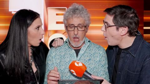 La l&oacute;gica de Mar&iacute;a Pel&aacute;e con El 1% sorprende a Juanra Bonet y David Fern&aacute;ndez: "Somos un grupo genial"