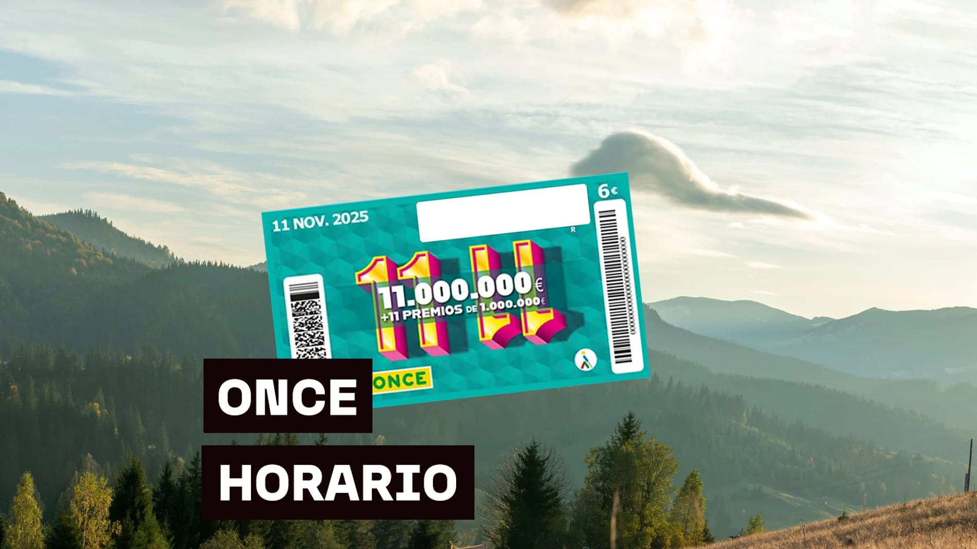 Horario del sorteo extraordinario de lotería del 11 del 11 de la ONCE Horario del sorteo extraordinario de lotería del 11 del 11 de la ONCE