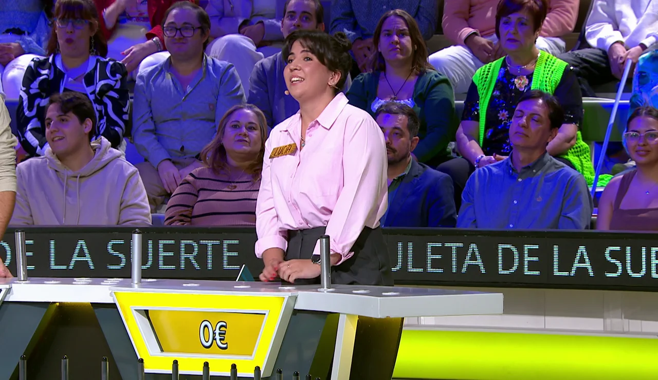 Lucía resuelve por 0 euros tras una mala racha en La ruleta de la suerte