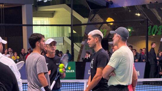Pedro Vives con Carlos Alcaraz