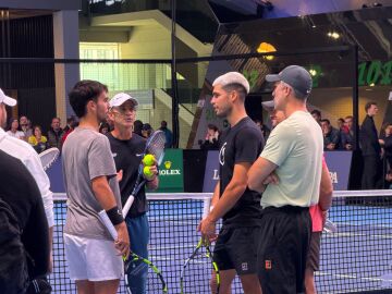 Pedro Vives con Carlos Alcaraz