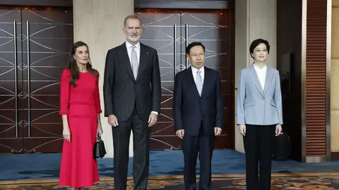 Felipe VI y la reina Letizia, durante su viaje en China Felipe VI y la reina Letizia, durante su viaje en China