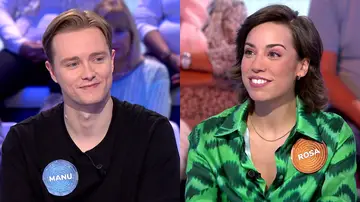 ¡Tres empates seguidos! Manu y Rosa constatan su igualdad en el momento más crucial de Pasapalabra ¡Tres empates seguidos! Manu y Rosa constatan su igualdad en el momento más crucial de Pasapalabra