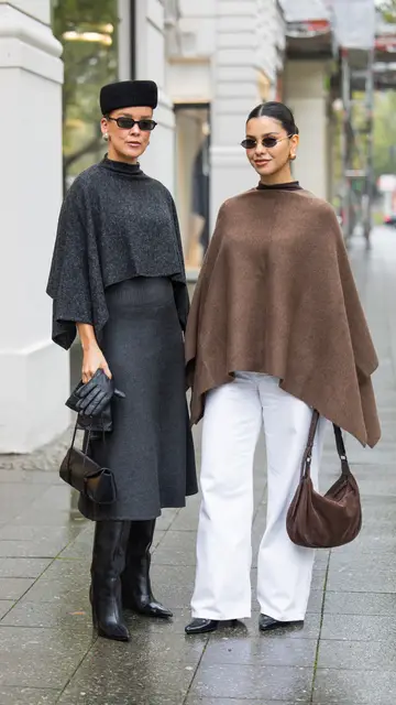 Looks con poncho Looks con poncho