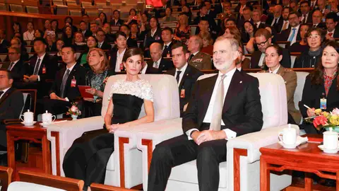 Los Reyes, durante su viaje en China Los Reyes, durante su viaje en China