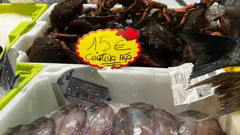 Imagen de marisco en una pescadería Imagen de marisco en una pescadería