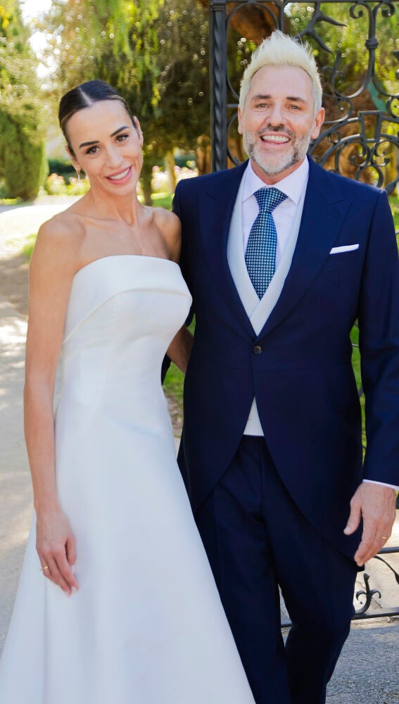 Noemí y Santi Cañizares en su boda