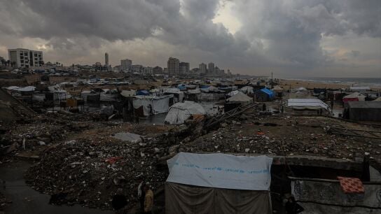 Imagen de las &uacute;ltimas inundaciones en Gaza. 