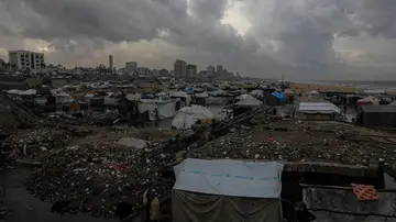 Imagen de las últimas inundaciones en Gaza. Imagen de las últimas inundaciones en Gaza.