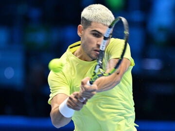 Alcaraz durante la final 