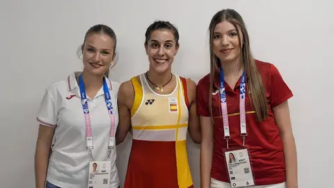 La princesa Leonor, Carolina Marín y la infanta Sofía en los Juegos Olímpicos de París 2024 La princesa Leonor, Carolina Marín y la infanta Sofía en los Juegos Olímpicos de París 2024