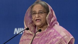 La ex primera ministra de Bangladesh, Sheikh Hasina