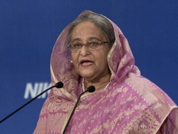 La ex primera ministra de Bangladesh, Sheikh Hasina