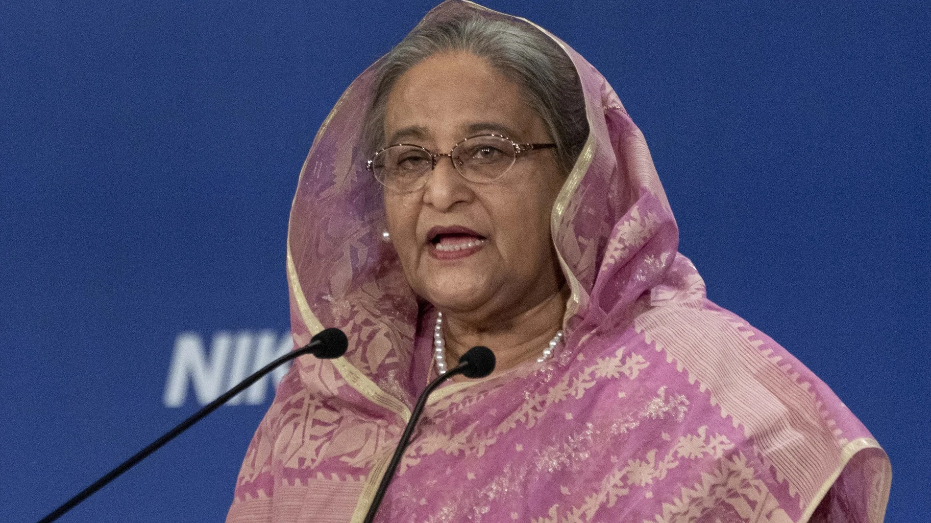 La ex primera ministra de Bangladesh, Sheikh Hasina La ex primera ministra de Bangladesh, Sheikh Hasina