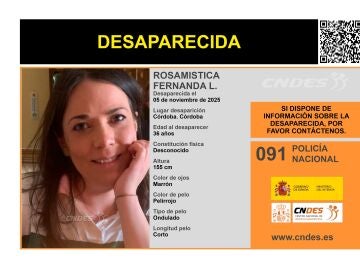 Desaparece una mujer de 36 años en Córdoba