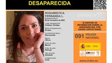 Desaparece una mujer de 36 años en Córdoba Desaparece una mujer de 36 años en Córdoba