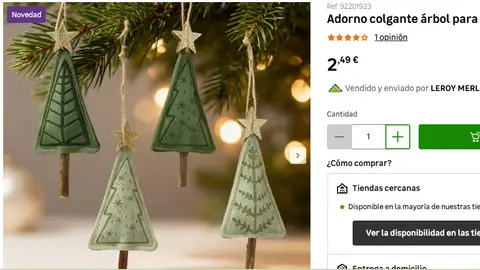 Adorno colgante árboles de Navidad Adorno colgante árboles de Navidad