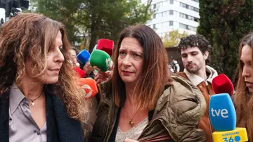 Imagen de Leire Díez a su llegada a los juzgados de Plaza de Castilla Imagen de Leire Díez a su llegada a los juzgados de Plaza de Castilla