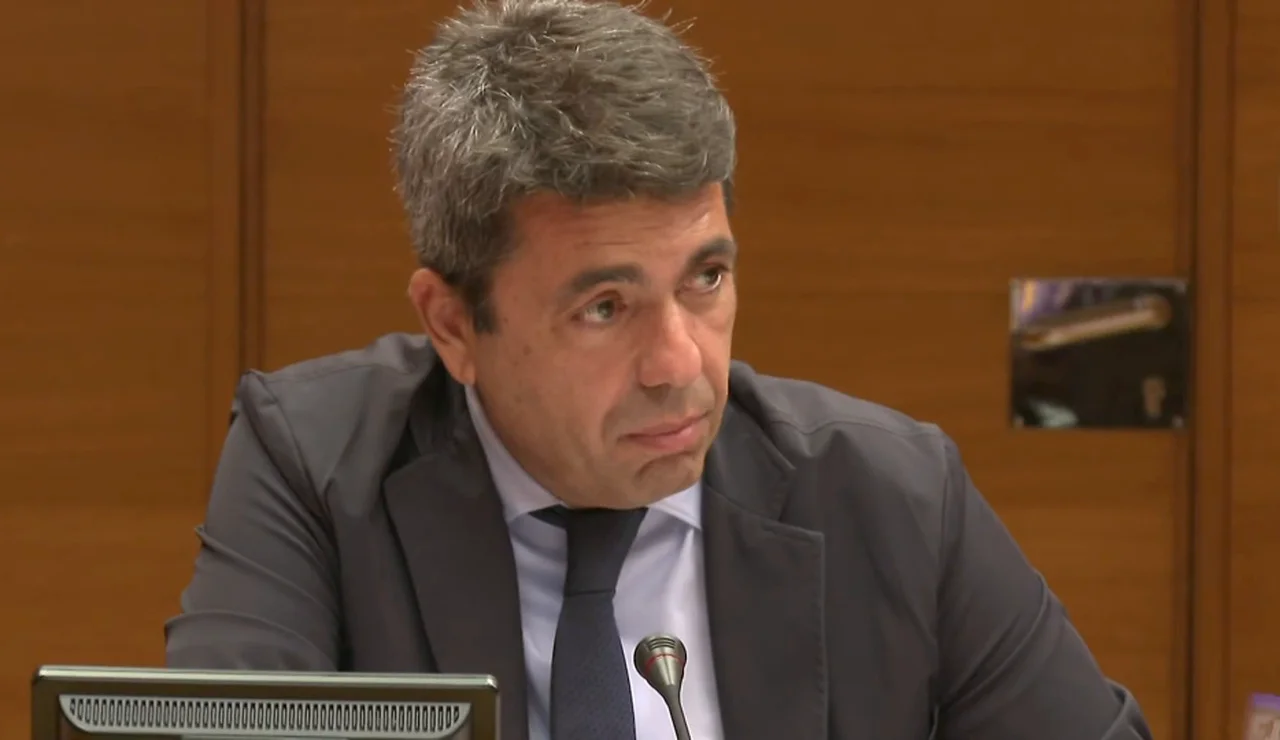 Carlos Mazón, en la comisión de la DANA en el Congreso