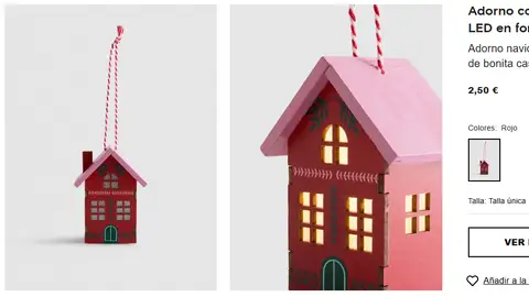 Adorno colgante casa con LED Adorno colgante casa con LED