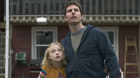 Tom Cruise en La guerra de los mundos Tom Cruise en La guerra de los mundos
