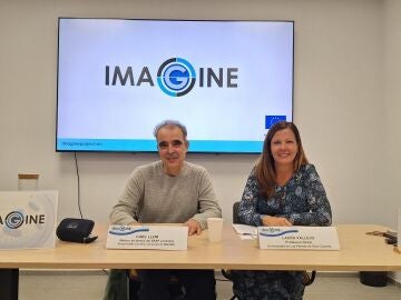 El responsable científico del proyecto IMAGINE, Carl Llor (izquierda), y la economista de la salud y profesora titular de la Universidad de Las Palmas de Gran Canaria (ULPGC) Laura Vallejo (derecha).