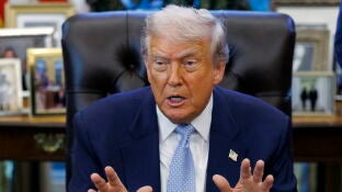 Donald Trump en el despacho Oval de la Casa Blanca 