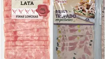 Imagen de dos de los productos que contienen listeria Imagen de dos de los productos que contienen listeria