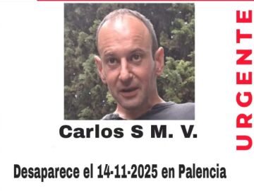 Carlos S M. V. desaparecido en Palencia