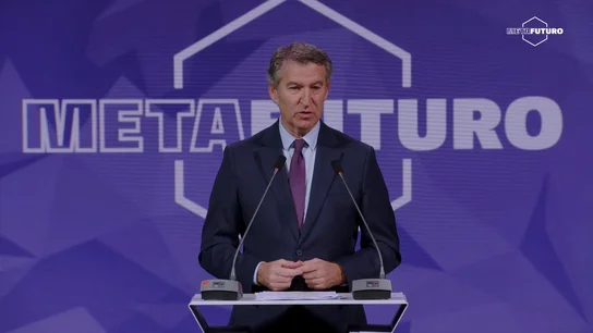 Feijóo en Metafuturo Feijóo anuncia 5 propuestas para la protección digital de los menores en las que incluye un descanso digital
